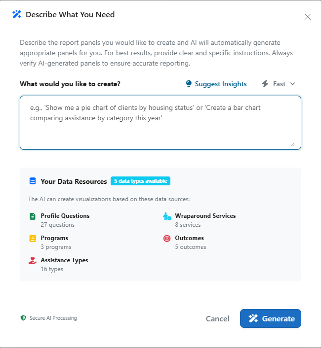 AI-Powered Dashboard Builder